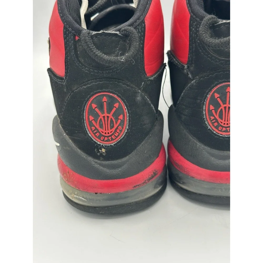 Nike Air Max Uptempo '95 Shoes University Red Black White Men's Size 8.5 Bulls